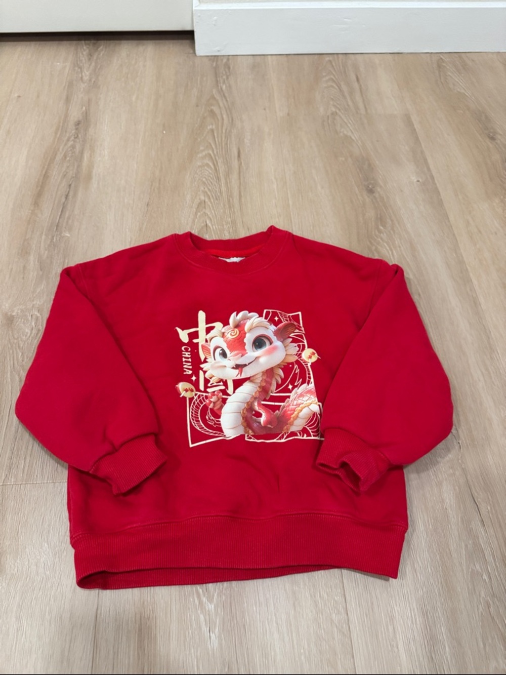 Red Dragon Graphic Crewneck Sweatshirt